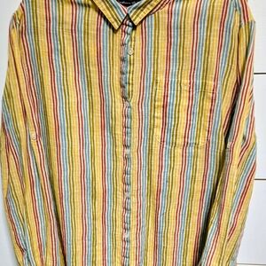 XL Gudrun Sjoden Multicolor Striped Women's Shirt